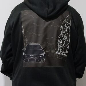 Hoodie estampado negro de Hoodie & Cap