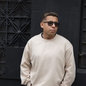 Hoddie Cuello Redondo Beige