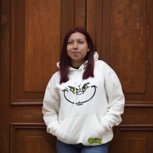 Hoddie Blanco Grinch